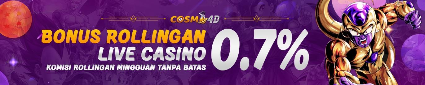 BONUS ROLLINGAN CASINO UP TO 0.7%
