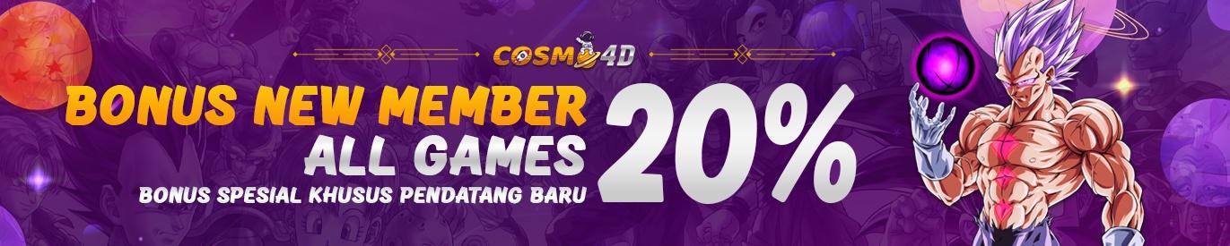 BONUS NEW MEMBER 20%