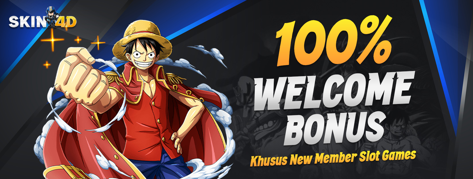 WELCOME BONUS SLOT GAMES 100%