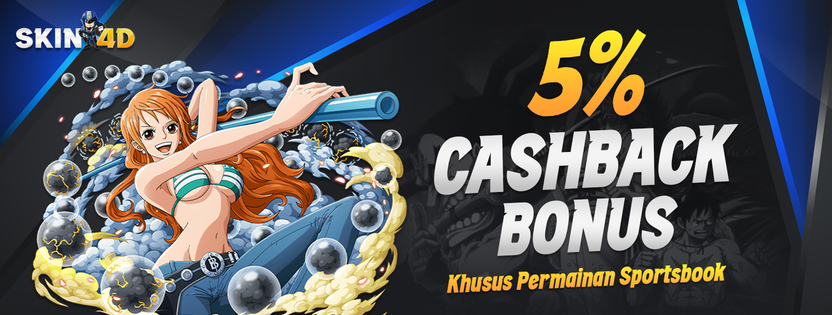 CASHBACK SPORTSBOOK 5%